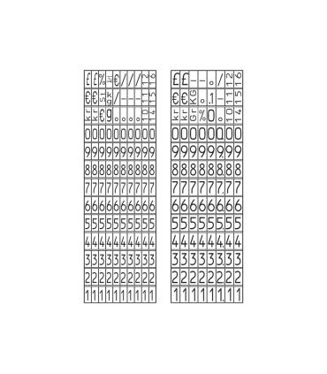 Etiquetadora avery 2 lineas 18 digitos para etiqueta de 26x16 mm