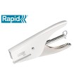 Grapadora rapid de tenaza s51 metalica capacidad de grapado 15 hojas usa grapas 21/4 cromada