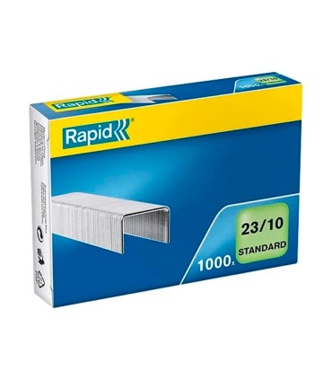 Grapas rapid 23 10 mm galvanizada caja de 1000 unidades