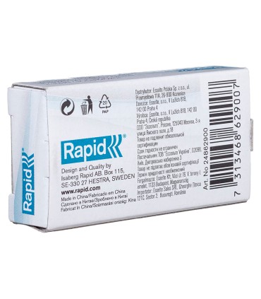 Grapas rapid 10 4 mm galvanizada caja de 1000 unidades