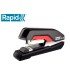 Grapadora rapid supreme s50 plastico capacidad de grapado 50 hojas usa grapas 24 6 8 y 26 6 8 color negro rojo