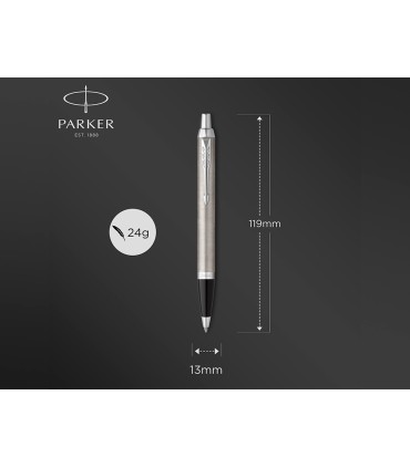 Juego parker im essential acero ct boligrafo pluma