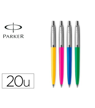 Boligrafo parker jotter originals anos 90 transit lote de 20 unidades colores surtidos