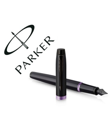 Pluma parker im professionals vibrant purple ring plumin f en estuche de regalo