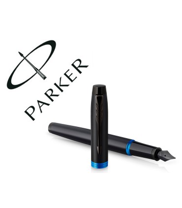 Pluma parker im professionals vibrant blue ring plumin f en estuche de regalo