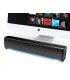 Barra de sonido q connect para pc con iluminacion led color negro