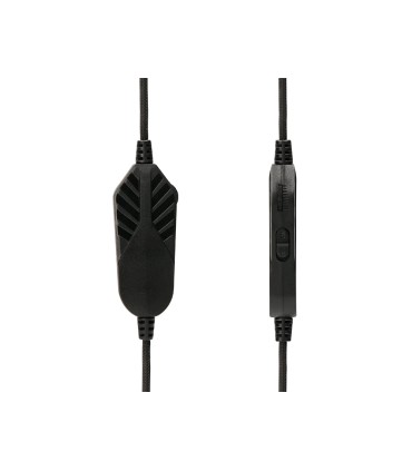 Auricular q connect gaming con microfono ajustable e iluminacion led color negro