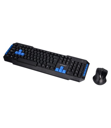 Set teclado y raton q connect inalambrico compatible windows color negro