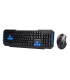 Set teclado y raton q connect inalambrico compatible windows color negro