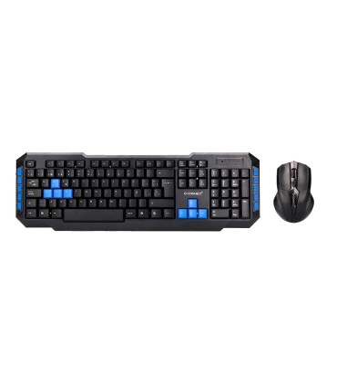 Set teclado y raton q connect inalambrico compatible windows color negro