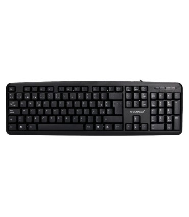 Teclado q connect con cable 135 mt color negro