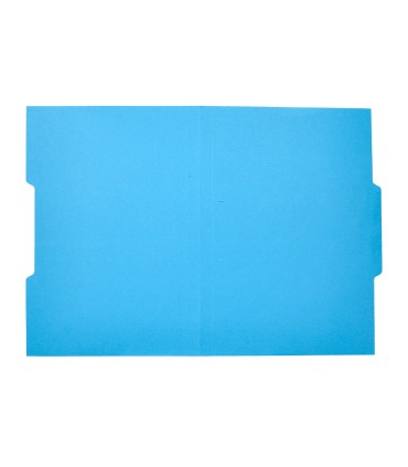 Subcarpeta cartulina liderpapel folio pestana central 240g m2 azul