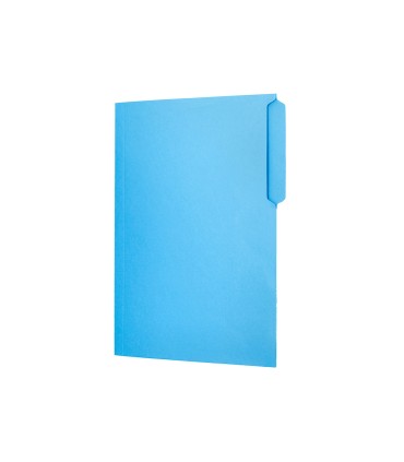 Subcarpeta cartulina liderpapel folio pestana superior 240g m2 azul