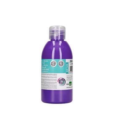 Pintura acrilica liderpapel bote de 250 ml violeta