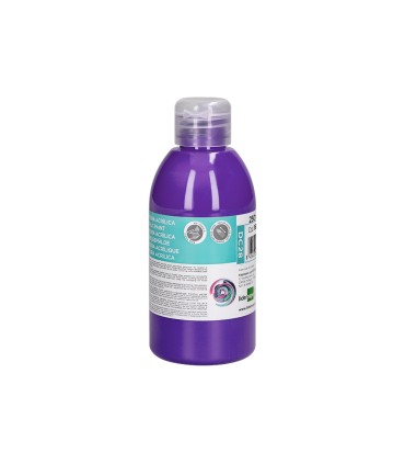 Pintura acrilica liderpapel bote de 250 ml violeta