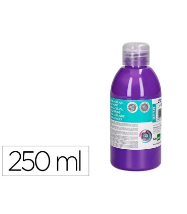 Pintura acrilica liderpapel bote de 250 ml violeta