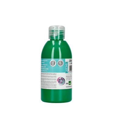 Pintura acrilica liderpapel bote de 250 ml verde oscuro