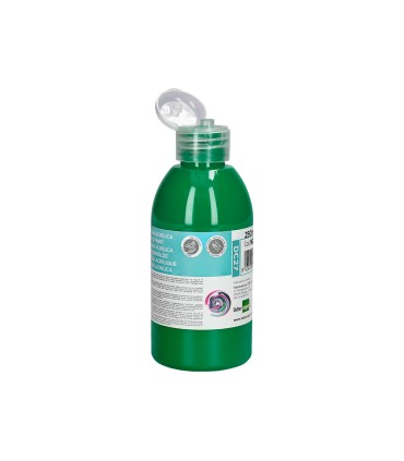 Pintura acrilica liderpapel bote de 250 ml verde oscuro