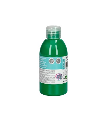 Pintura acrilica liderpapel bote de 250 ml verde oscuro