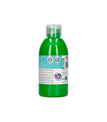 Pintura acrilica liderpapel bote de 250 ml verde