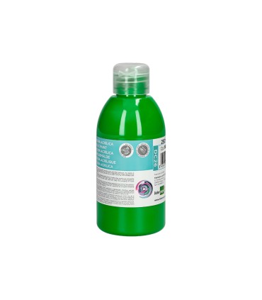 Pintura acrilica liderpapel bote de 250 ml verde