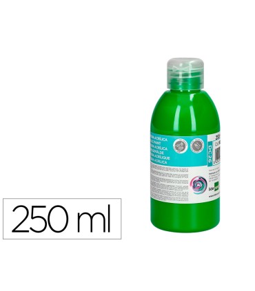 Pintura acrilica liderpapel bote de 250 ml verde