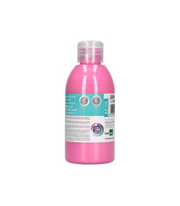 Pintura acrilica liderpapel bote de 250 ml rosa