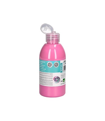 Pintura acrilica liderpapel bote de 250 ml rosa