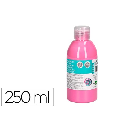 Pintura acrilica liderpapel bote de 250 ml rosa