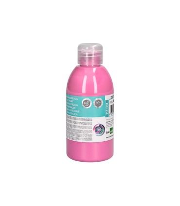 Pintura acrilica liderpapel bote de 250 ml rosa