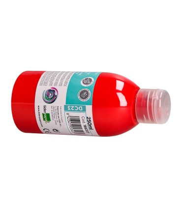 Pintura acrilica liderpapel bote de 250 ml rojo