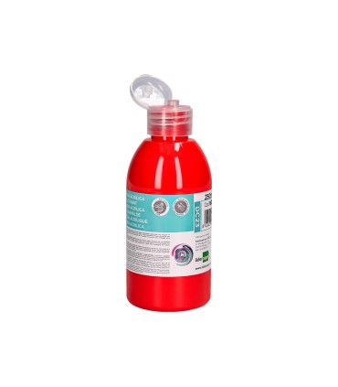 Pintura acrilica liderpapel bote de 250 ml rojo