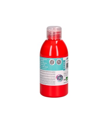 Pintura acrilica liderpapel bote de 250 ml rojo