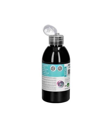 Pintura acrilica liderpapel bote de 250 ml negro