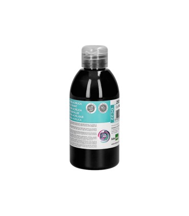 Pintura acrilica liderpapel bote de 250 ml negro