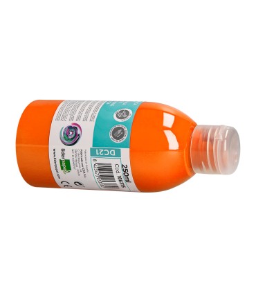 Pintura acrilica liderpapel bote de 250 ml naranja