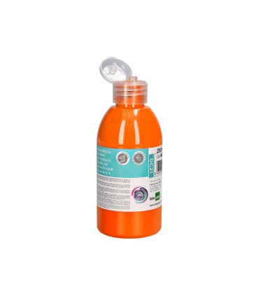 Pintura acrilica liderpapel bote de 250 ml naranja