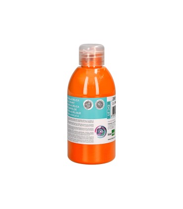 Pintura acrilica liderpapel bote de 250 ml naranja