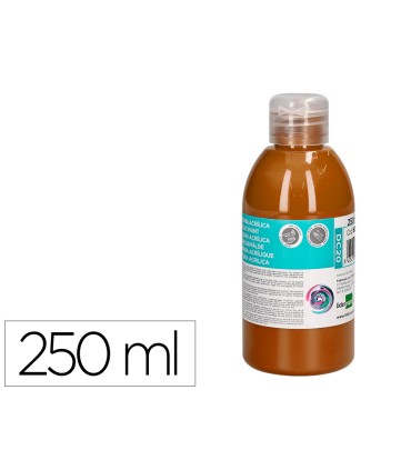 Pintura acrilica liderpapel bote de 250 ml marron