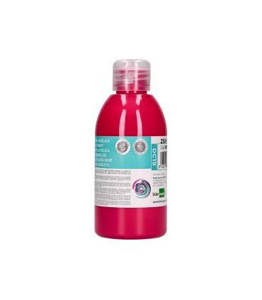 Pintura acrilica liderpapel bote de 250 ml magenta