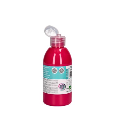 Pintura acrilica liderpapel bote de 250 ml magenta