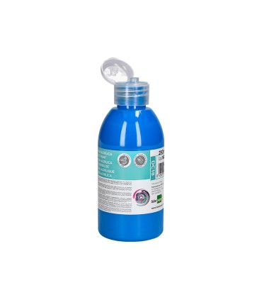 Pintura acrilica liderpapel bote de 250 ml cian