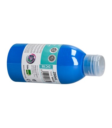 Pintura acrilica liderpapel bote de 250 ml cian