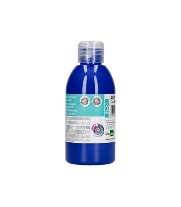 Pintura acrilica liderpapel bote de 250 ml azul ultramar