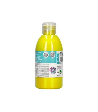 Pintura acrilica liderpapel bote de 250 ml amarillo