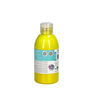 Pintura acrilica liderpapel bote de 250 ml amarillo