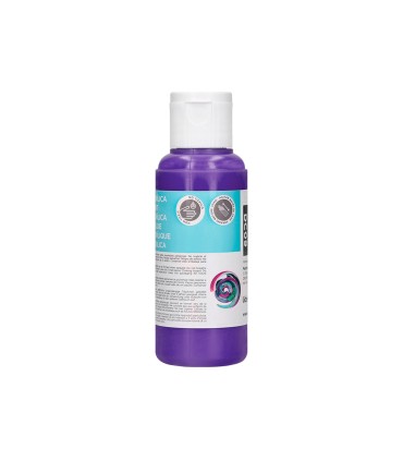 Pintura acrilica liderpapel bote de 80 ml violeta