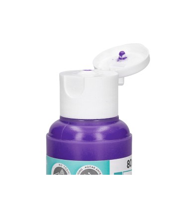 Pintura acrilica liderpapel bote de 80 ml violeta