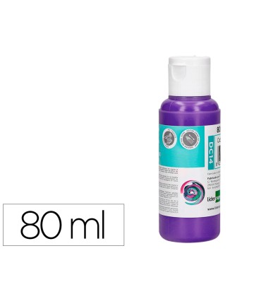 Pintura acrilica liderpapel bote de 80 ml violeta