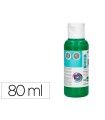 Pintura acrilica liderpapel bote de 80 ml verde oscuro